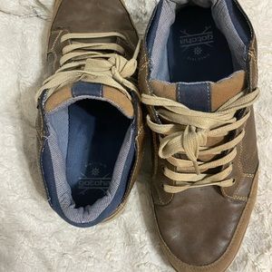 Men’s leather like sneakers in perfect condition size 10.5 men’s